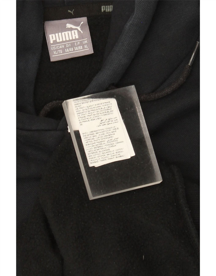 Puma Mens Hoodie Jumper XL Black Cotton