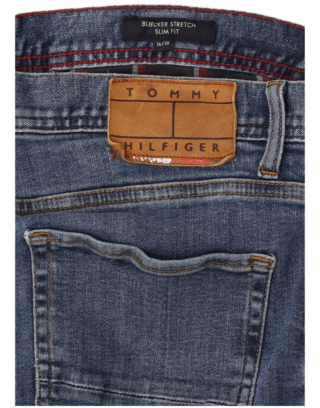 Tommy Hilfiger Mens Bleecker Slim Jeans W36 L10 Blue Cotton
