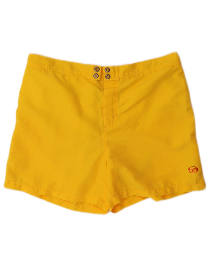 Sergio Tacchini Mens Swimming Shorts Medium  Yellow Polyester