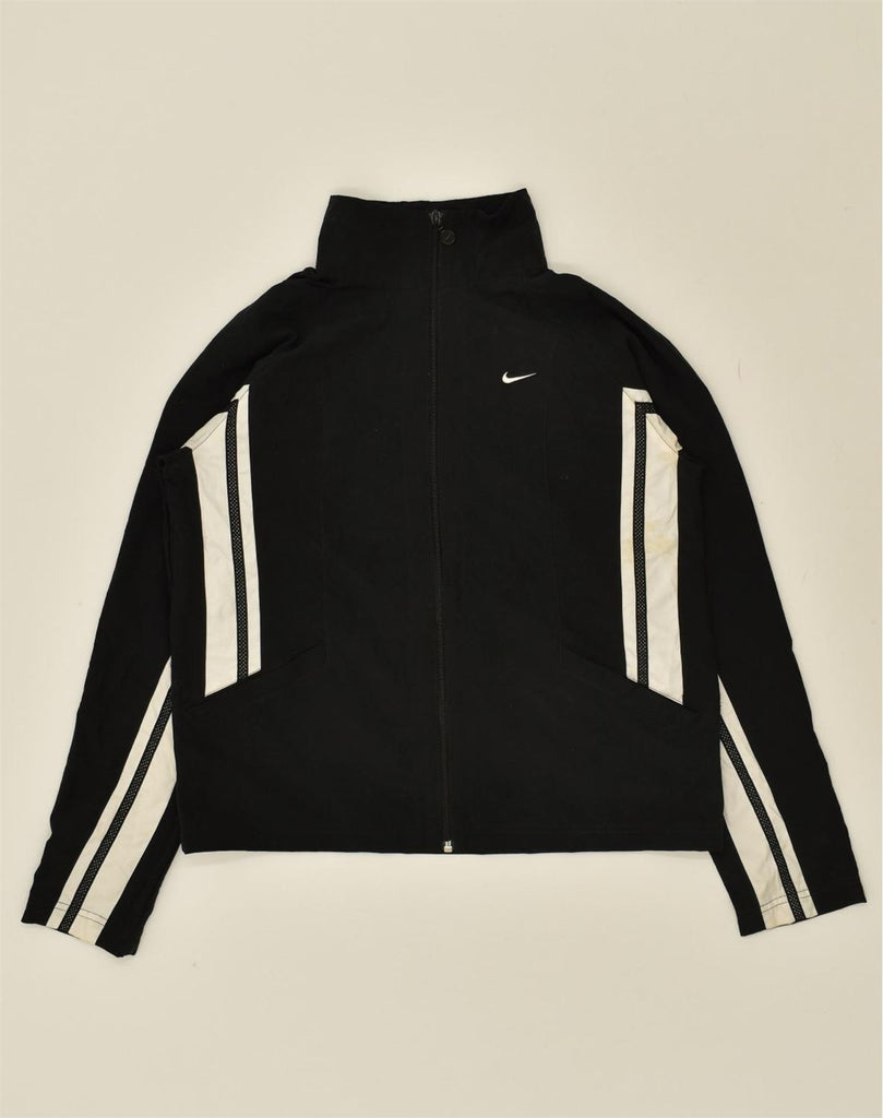 NIKE Girls Oversized Tracksuit Top Jacket 8-9 Years Medium Black | Vintage Nike | Thrift | Second-Hand Nike | Used Clothing | Messina Hembry 