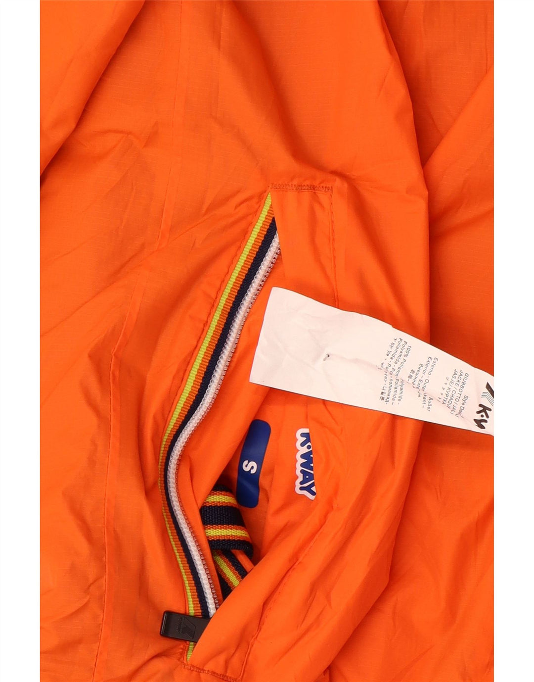 K-WAY Mens Hooded Reversible Jacket UK 36 Small Grey Polyamide