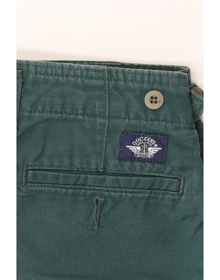 Dockers Mens Chino Shorts Medium W32 Green Cotton