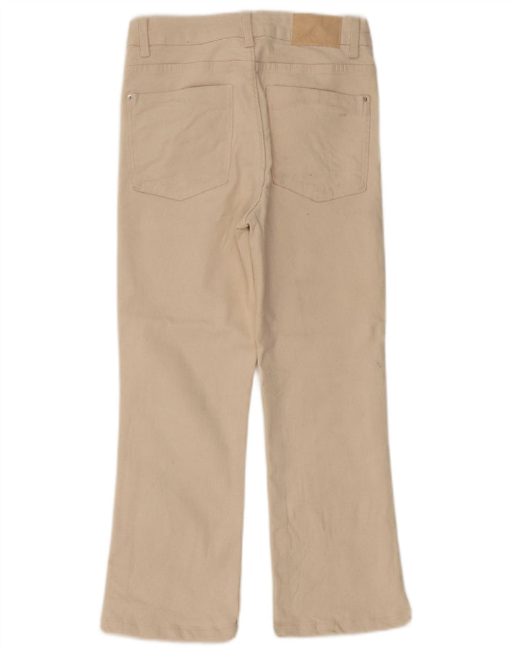 ZARA Womens High Waist Straight Jeans EU 36 XS W26 L24 Beige Cotton