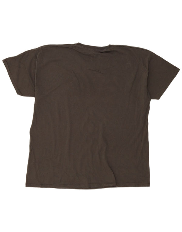 AC/DC Mens Graphic T-Shirt Top Large Grey Cotton Band