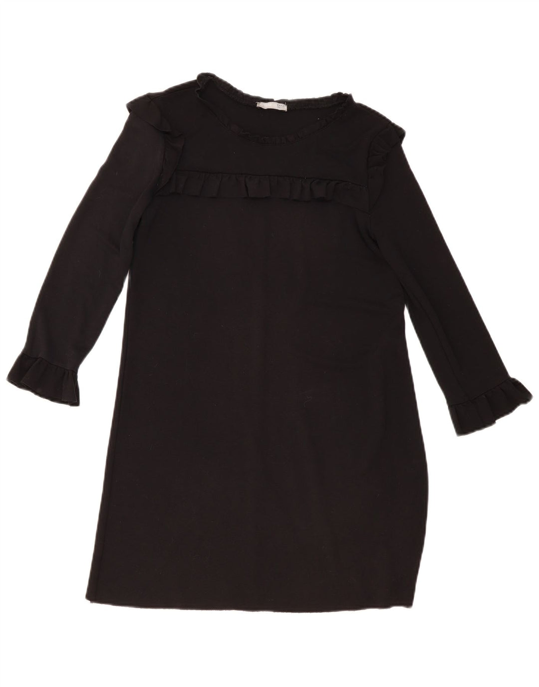 Zara Womens Jumper Dress UK 10 Small Black