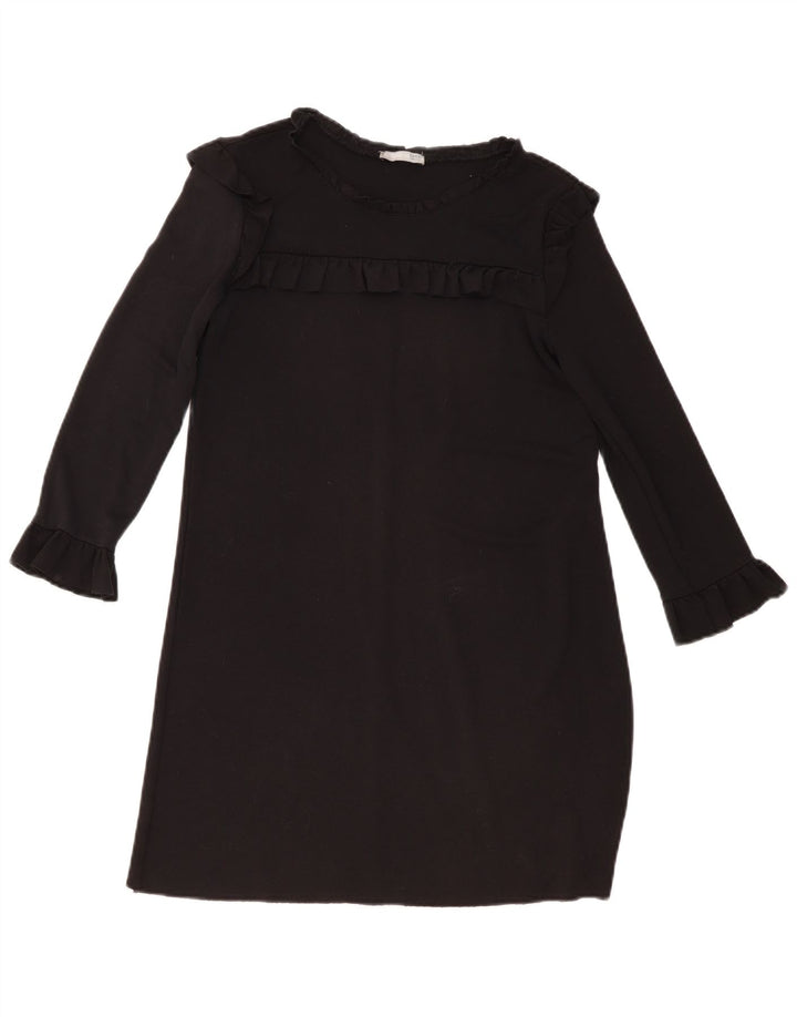 Zara Womens Jumper Dress UK 10 Small Black
