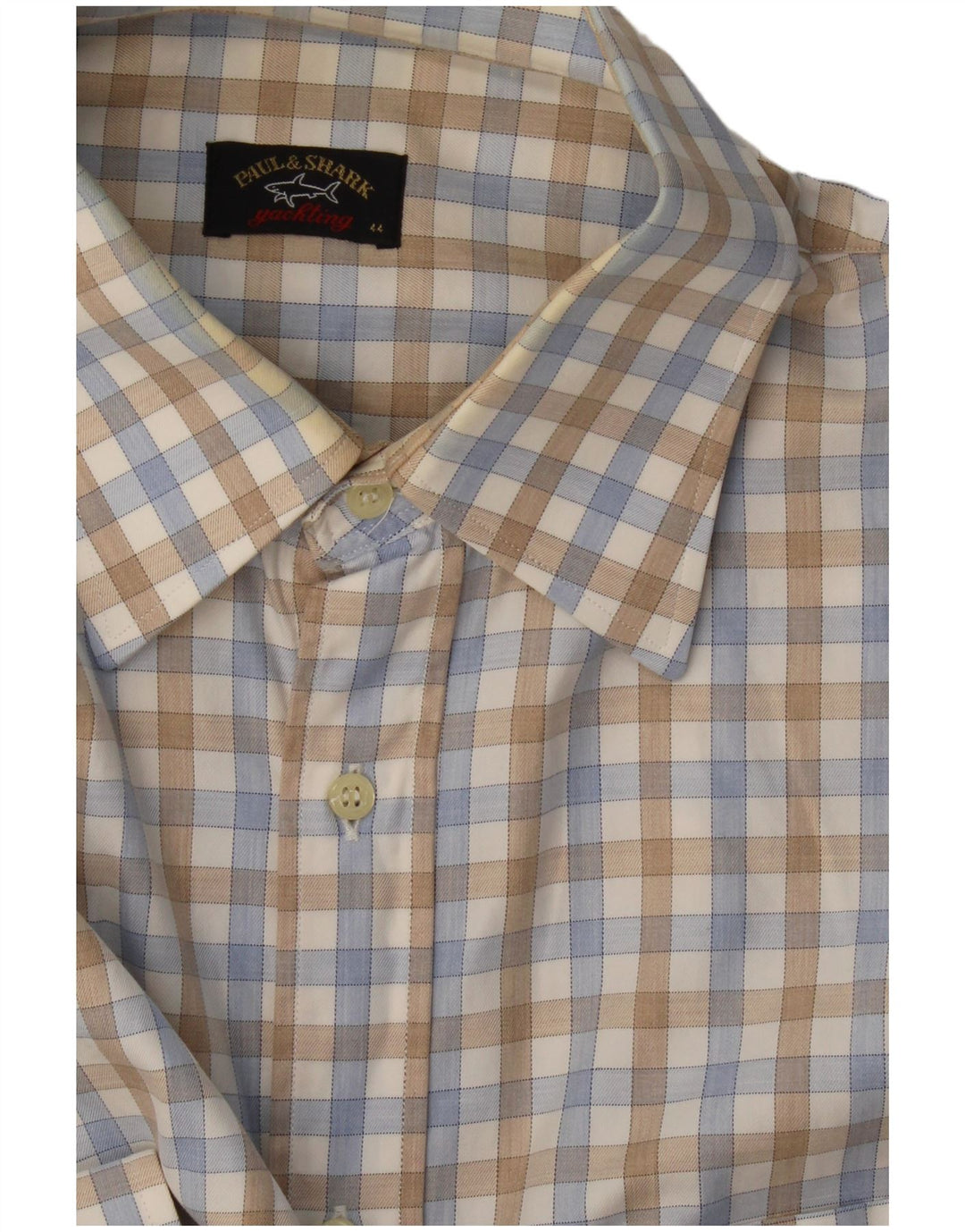 Paul & Shark Mens Shirt Size 44 XL Multicoloured Gingham