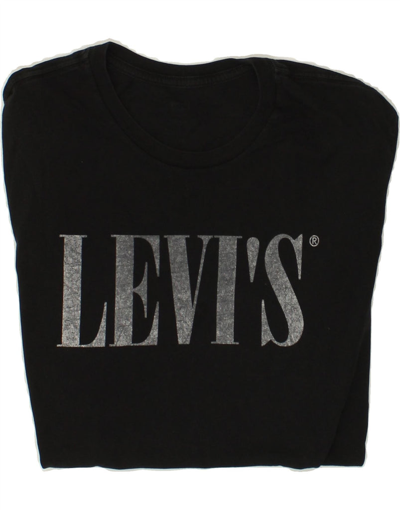 LEVI'S Mens Graphic T-Shirt Top Large Black Cotton | Vintage Levi's | Thrift | Second-Hand Levi's | Used Clothing | Messina Hembry 