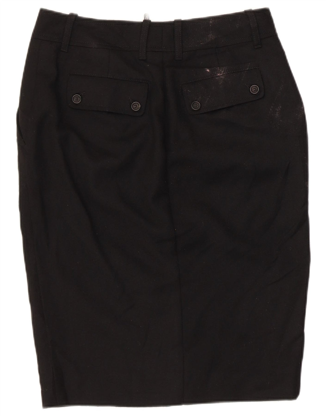 Belstaff Womens Graphic Pencil Skirt IT 44 Medium W30 Black Wool