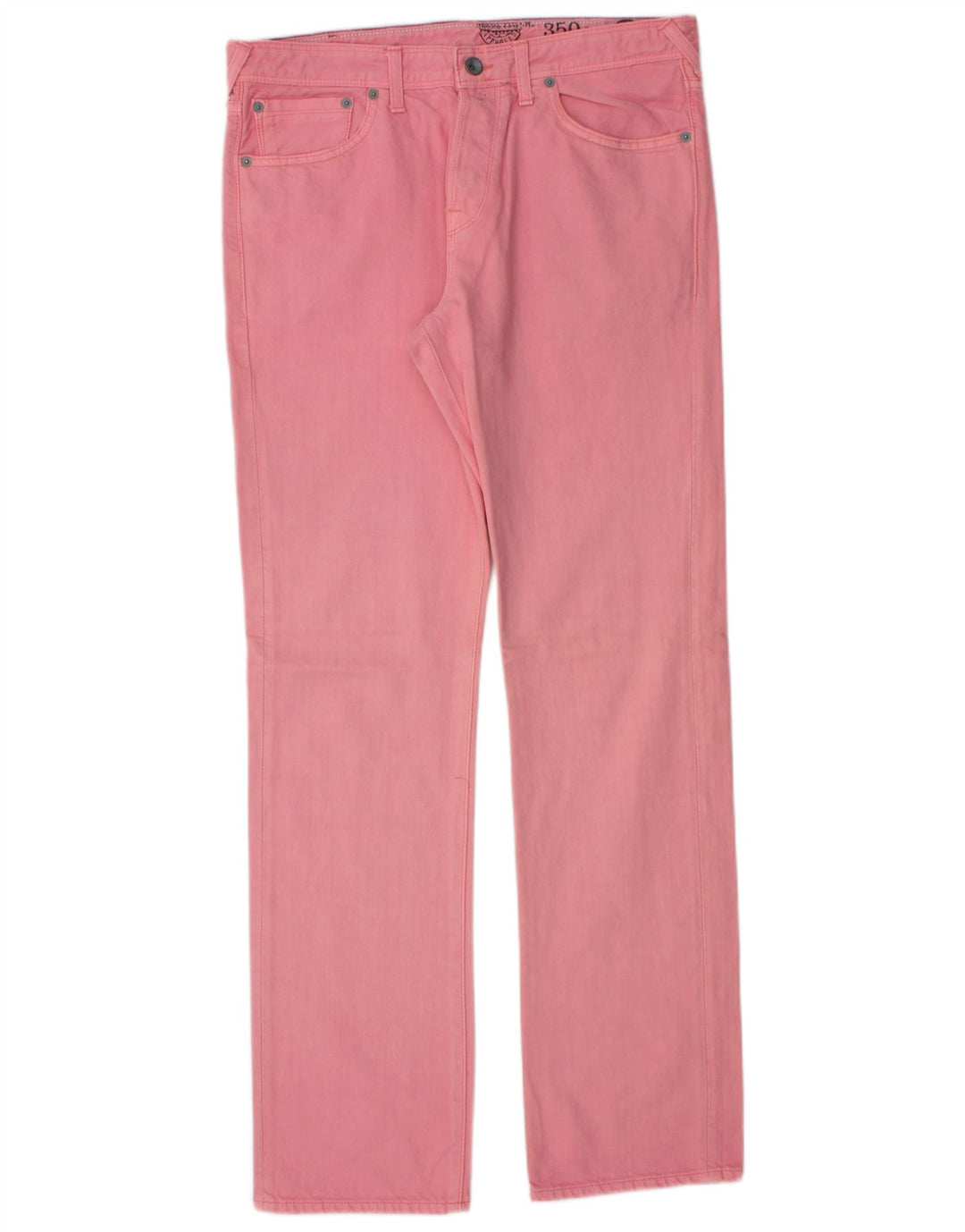 Jack Wills Mens Straight Jeans W32 L32 Pink Cotton