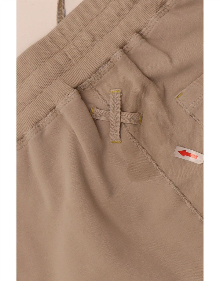 White Stuff Womens Tracksuit Trousers UK 12 Medium Beige Colourblock Cotton