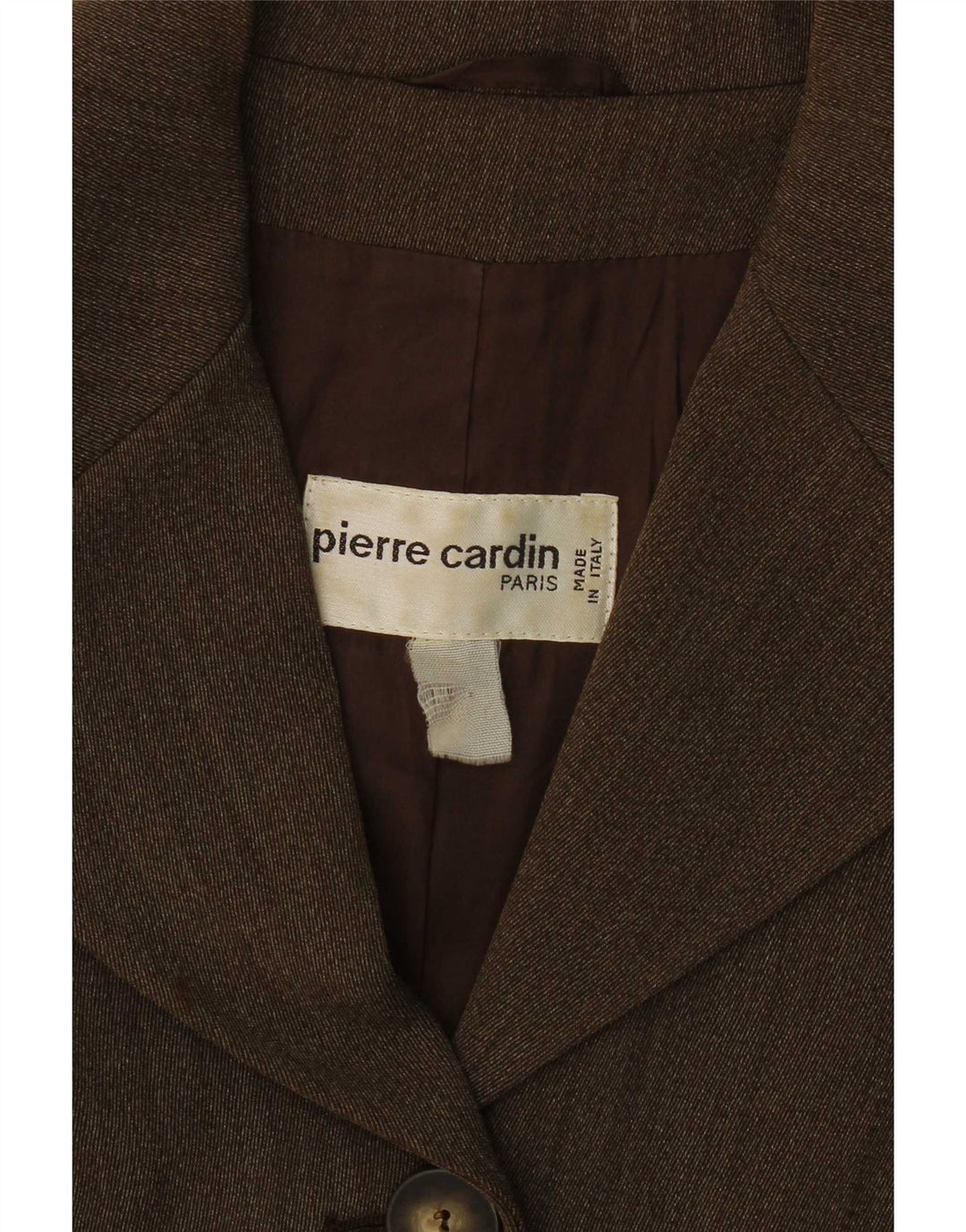 Pierre Cardin Womens 4 Button Blazer Jacket UK 14 Medium Brown