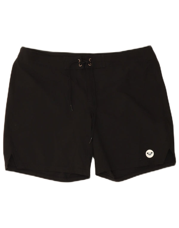 Roxy Womens Swimming Shorts UK 14 Medium Black Polyester