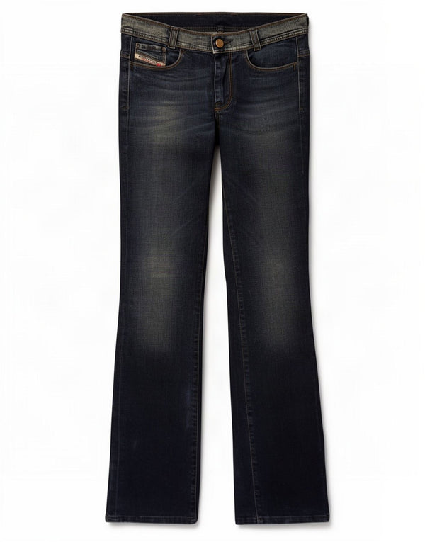 Diesel Womens Soozy Slim Bootcut Jeans W27 L34 Navy Blue Cotton