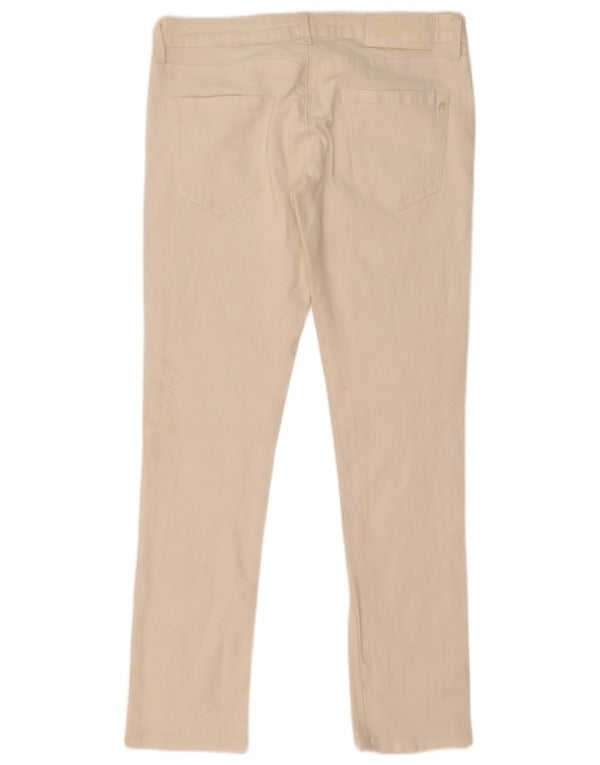 Replay Womens Slim Casual Trousers W30 L30 White Cotton