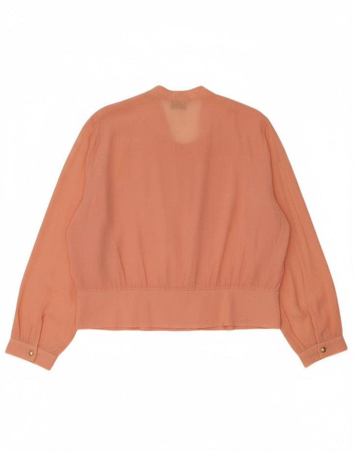 Vintage Womens Cardigan Top IT 50 XL Pink Acetate