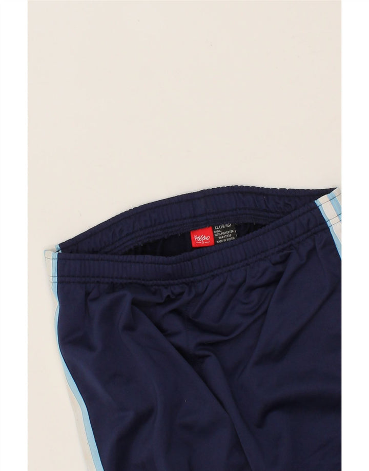 MOSSIMO Boys Tracksuit Trousers 14-15 Years XL Navy Blue Colourblock Vintage Mossimo and Second-Hand Mossimo from Messina Hembry 