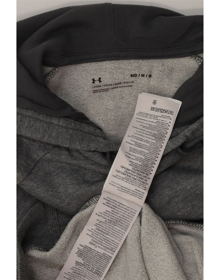Under Armour Mens Hoodie Jumper Medium Grey Cotton