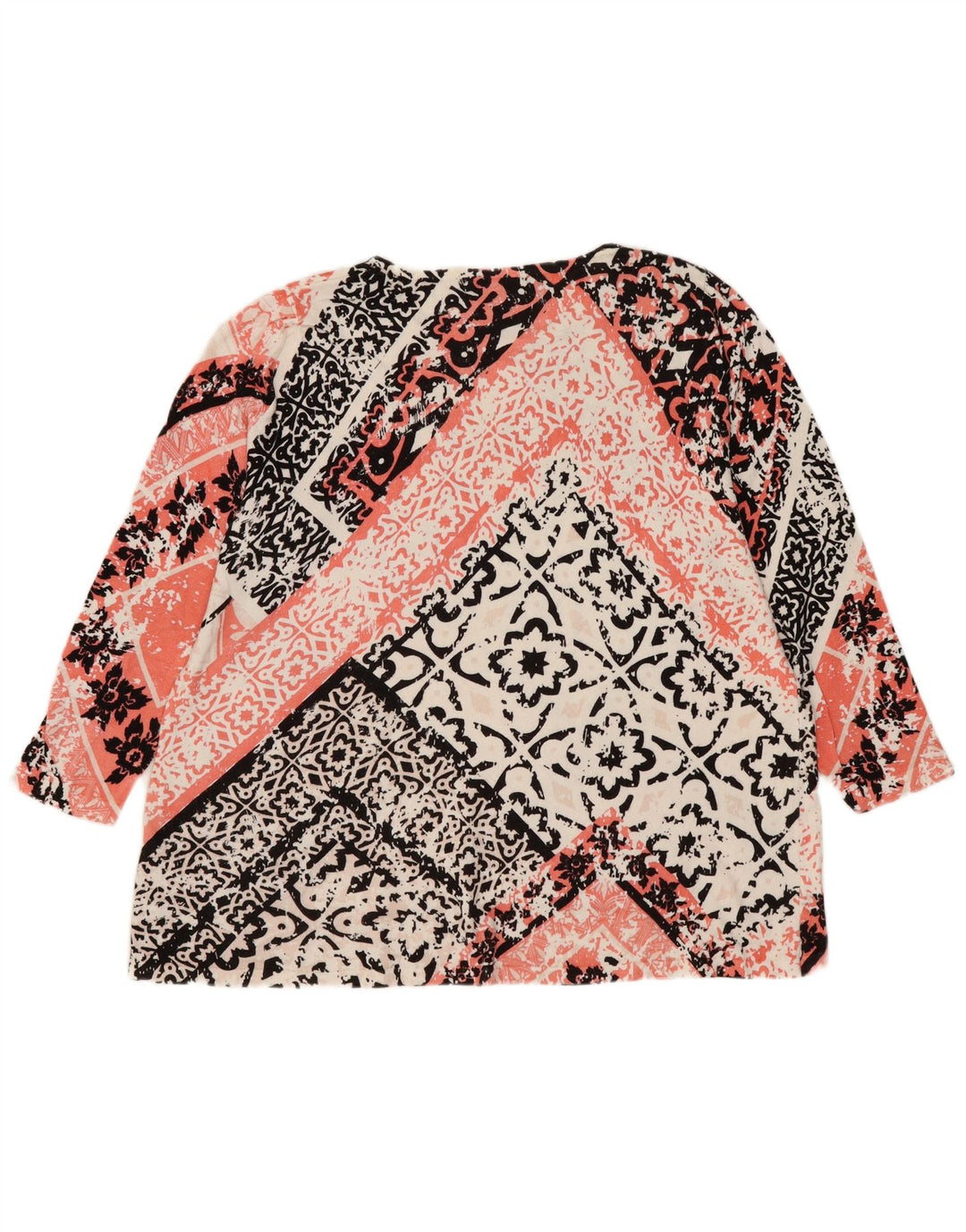 Marks & Spencer Womens Top 3/4 Sleeve UK 14 Large Multicoloured Floral