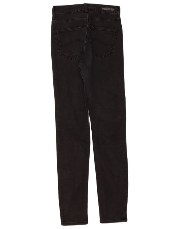 Lee Womens Scarlett High Skinny Jeans W25 L28 Black Cotton