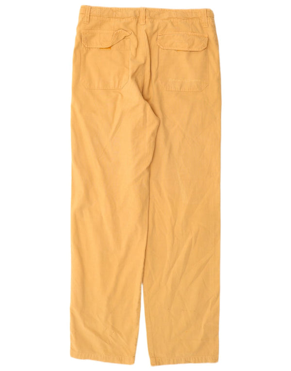 Carrera Mens Straight Chino Trousers IT 46 Small W31 L32 Yellow Cotton