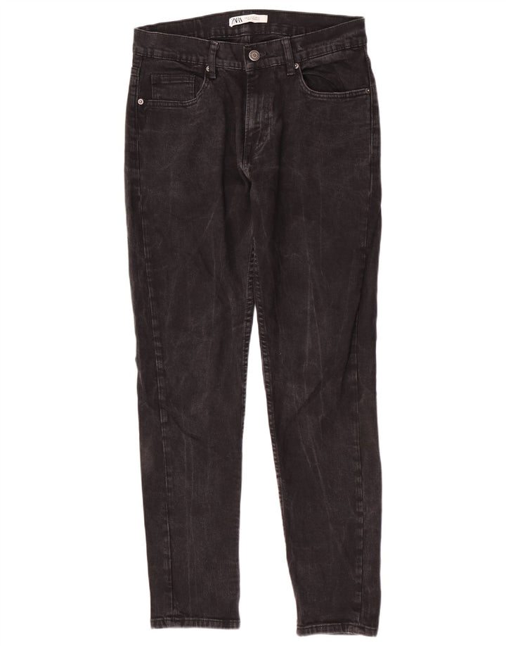 Zara Mens Slim Jeans EU 42 Large W32 L30 Grey Cotton