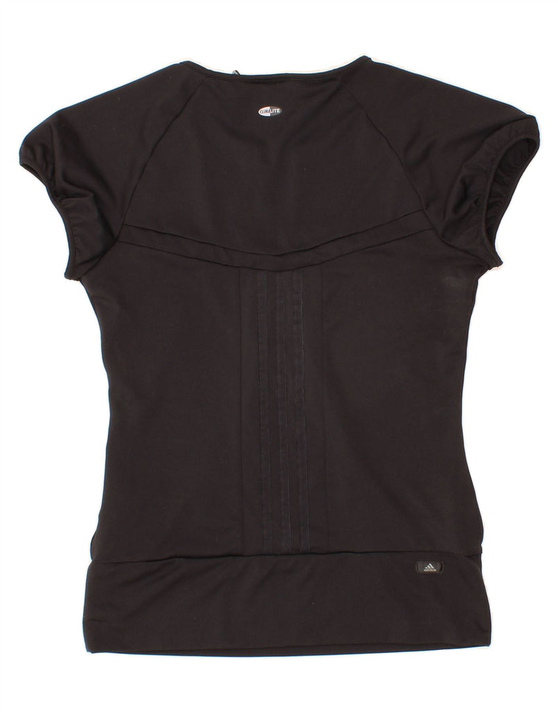 ADIDAS Womens Clima 365 T-Shirt Top UK 14 Medium Black Polyester Vintage Adidas and Second-Hand Adidas from Messina Hembry 
