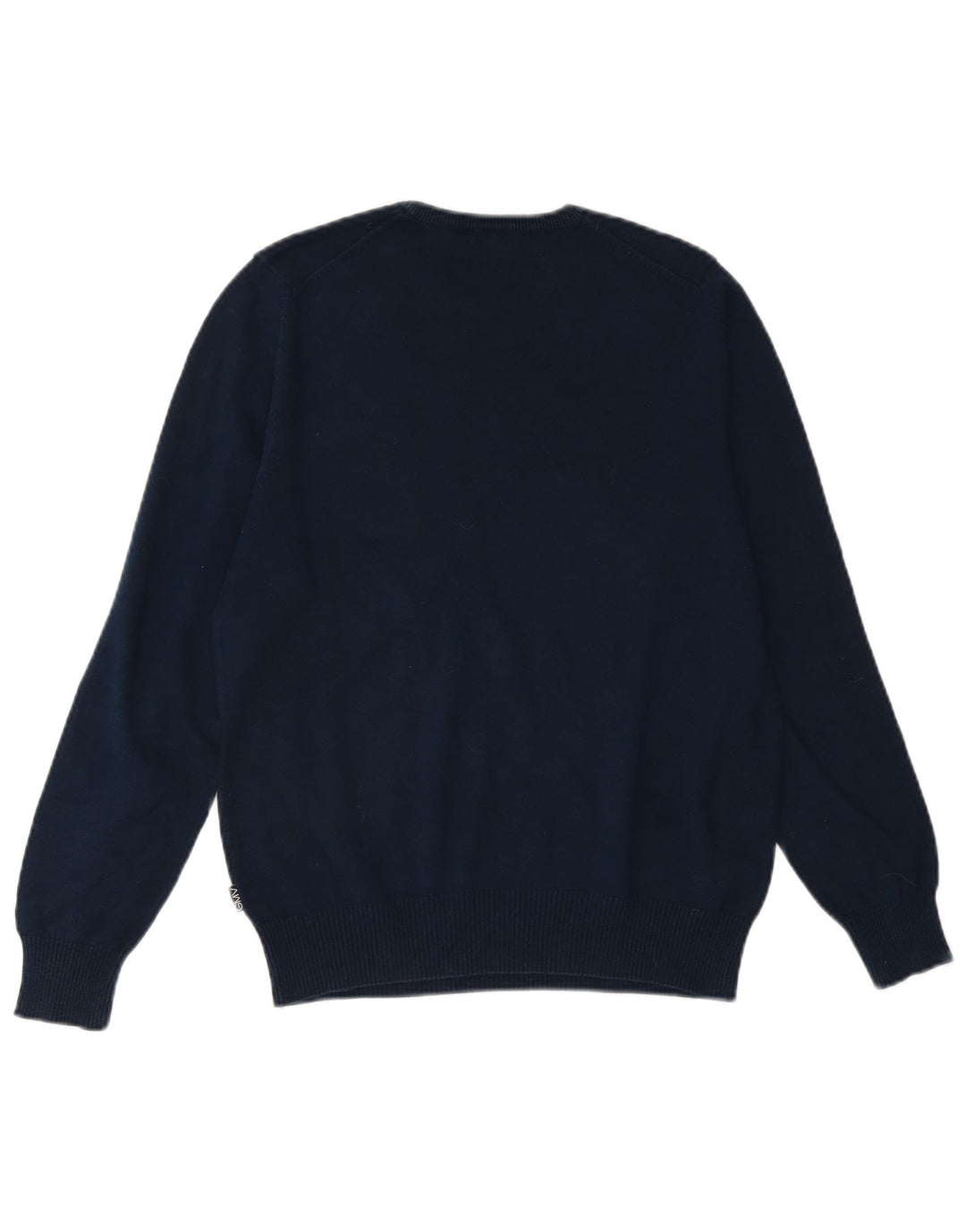 GIAN MARCO VENTURI Womens Crew Neck Jumper Sweater UK 14 Medium Navy Blue