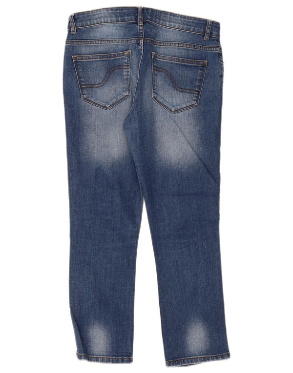 Fat Face Womens Capri Jeans UK 8 Small W28 L22 Blue Cotton