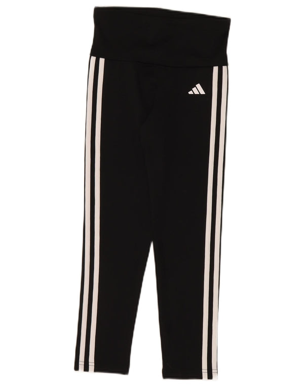 Adidas Girls Aeroready Leggings 9-10 Years Black Polyester
