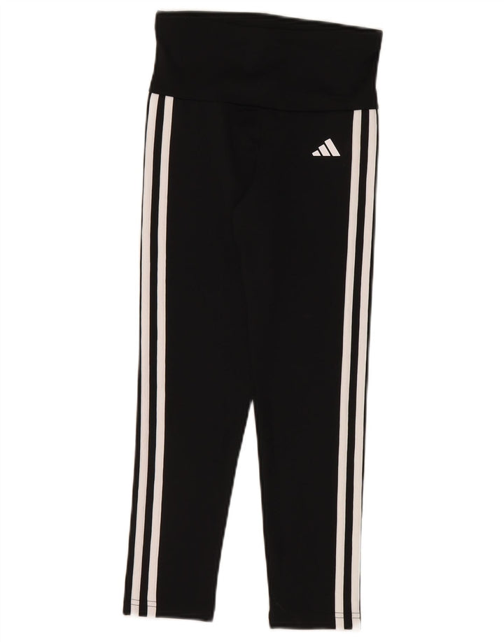 Adidas Girls Aeroready Leggings 9-10 Years Black Polyester