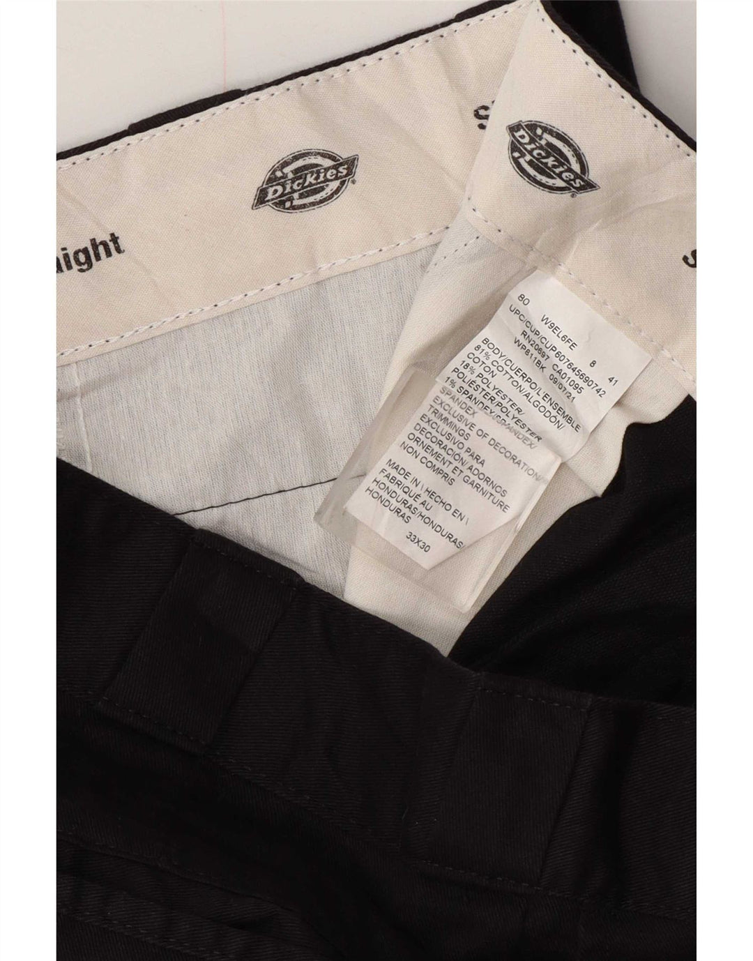 Dickies Mens Slim Cargo Trousers W33 L30 Navy Blue Cotton