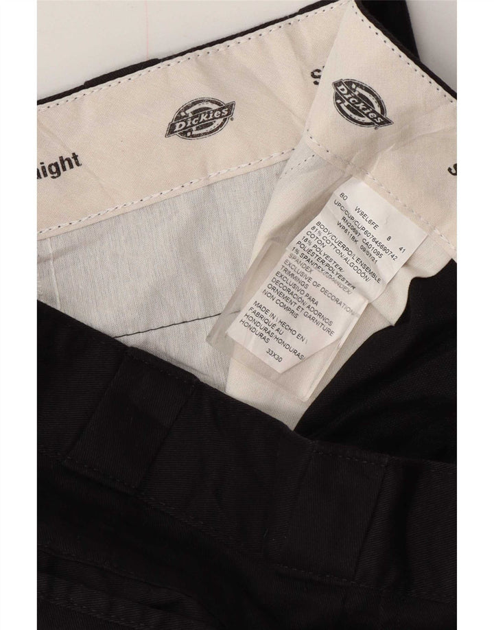 Dickies Mens Slim Cargo Trousers W33 L30 Navy Blue Cotton