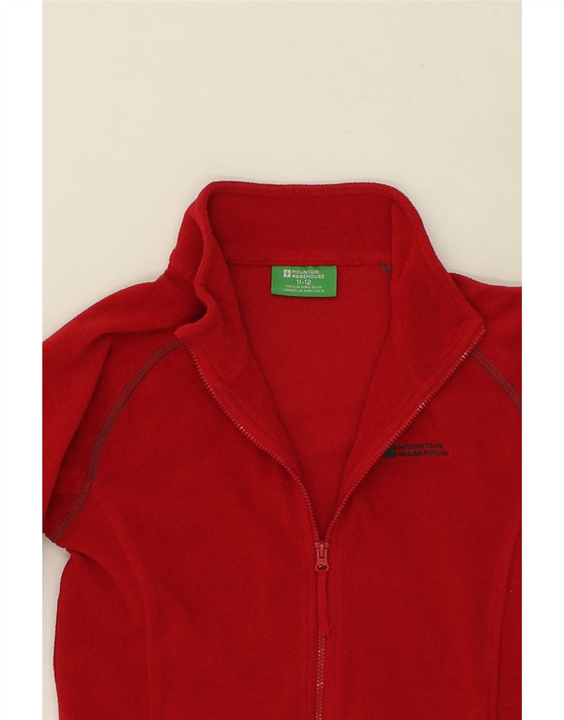 MOUNTAIN WAREHOUSE Girls Fleece Jacket 11-12 Years Red Polyester | Vintage Mountain Warehouse | Thrift | Second-Hand Mountain Warehouse | Used Clothing | Messina Hembry 