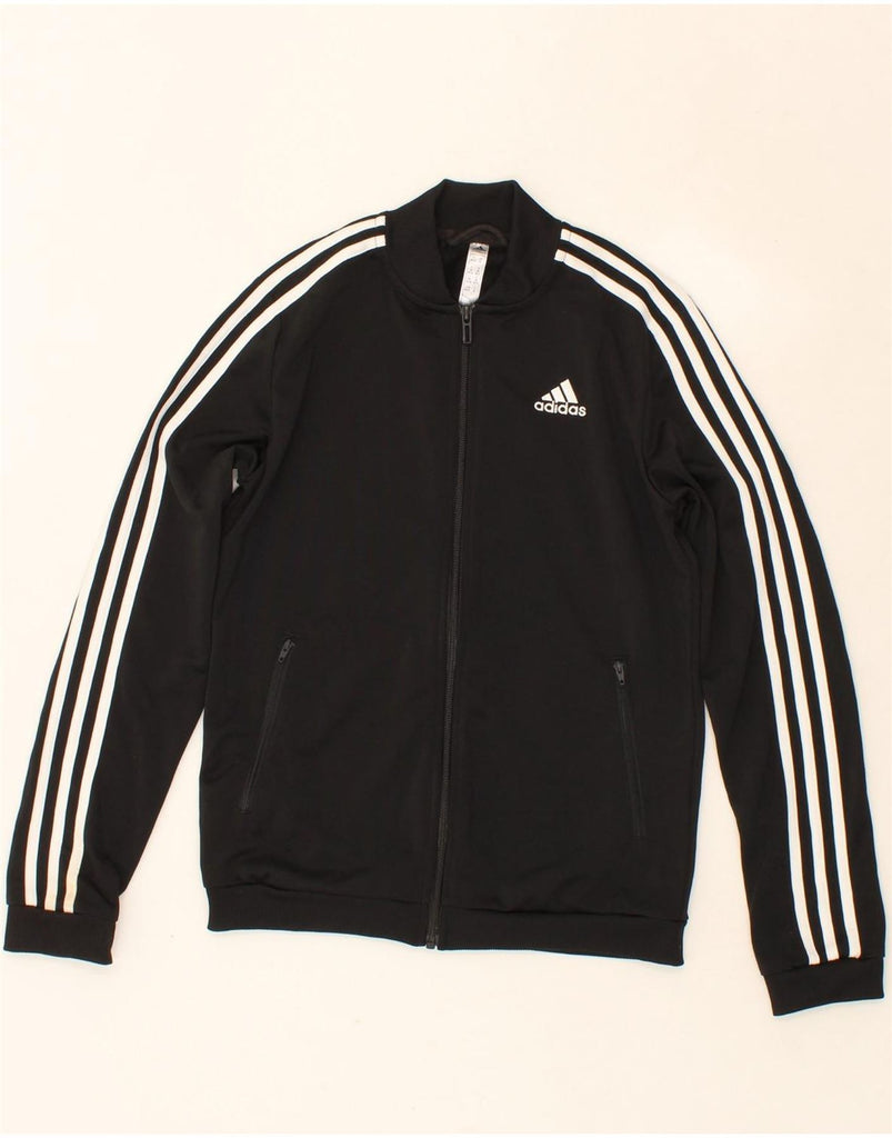 ADIDAS Womens Tracksuit Top Jacket UK 4/6 XS Black Polyester Vintage Adidas and Second-Hand Adidas from Messina Hembry 