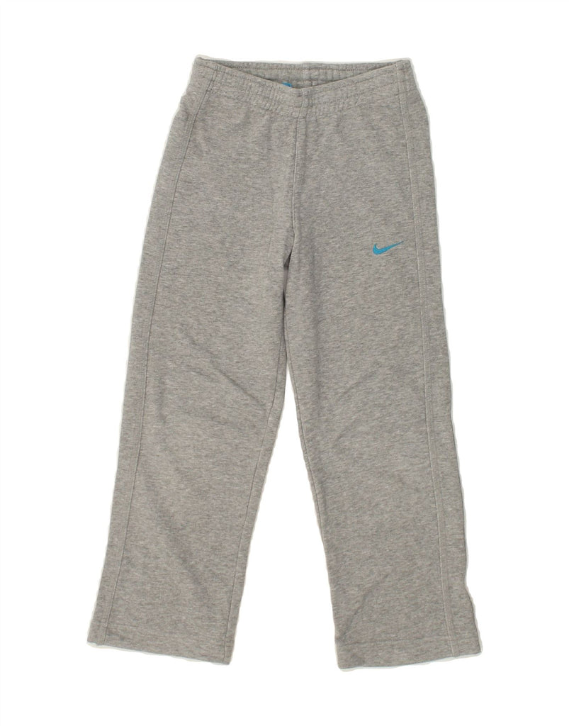 NIKE Boys Tracksuit Trousers 6-7 Years Large  Grey Cotton | Vintage Nike | Thrift | Second-Hand Nike | Used Clothing | Messina Hembry 