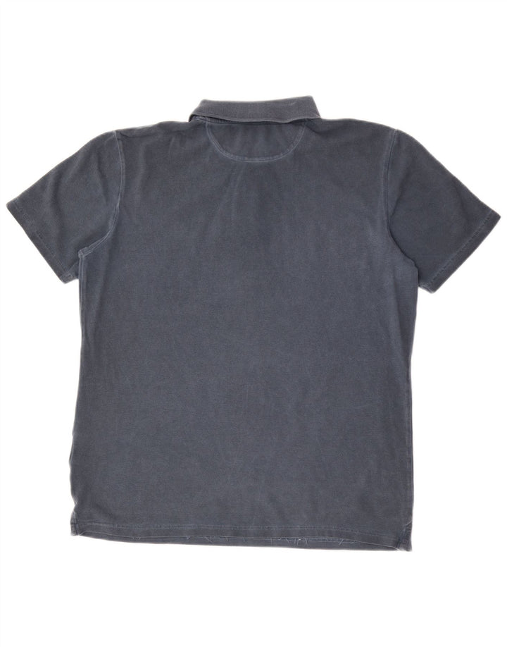 Timberland Mens Regular Fit Polo Shirt Medium Navy Blue Cotton