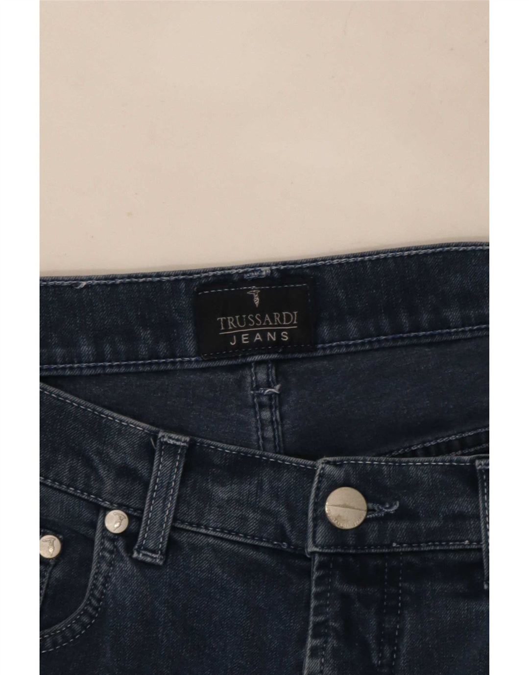 Trussardi Mens Slim Jeans W28 L28 Navy Blue