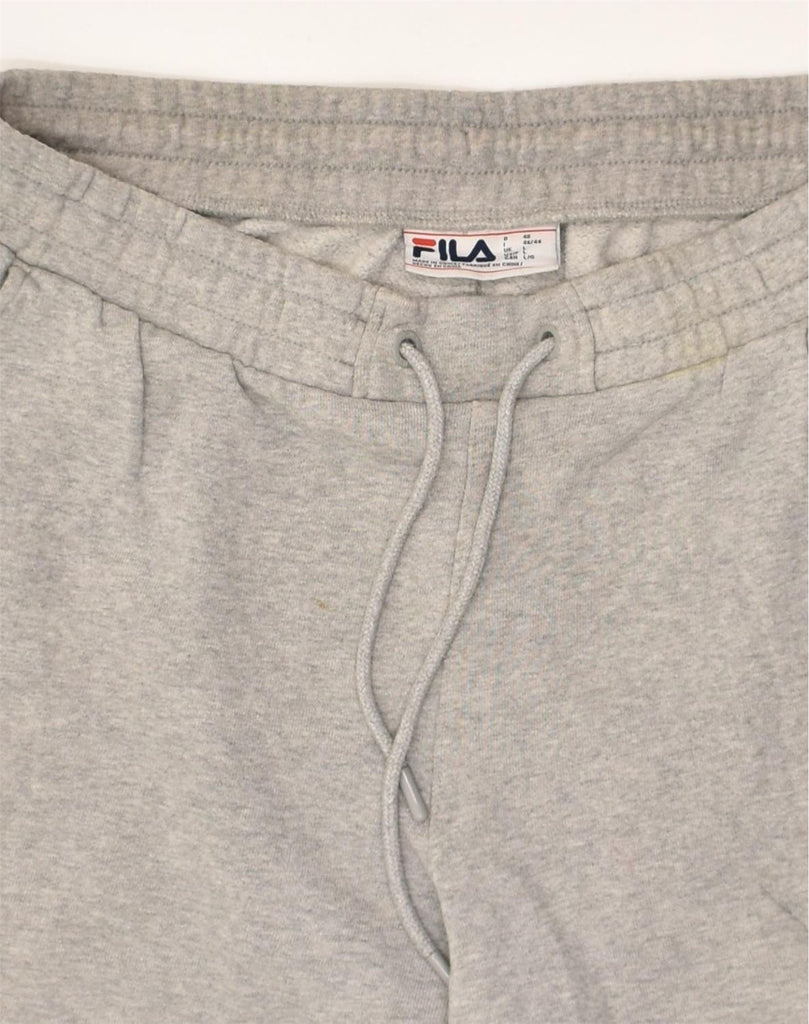 FILA Mens Tracksuit Trousers Joggers Large Grey Cotton | Vintage Fila | Thrift | Second-Hand Fila | Used Clothing | Messina Hembry 