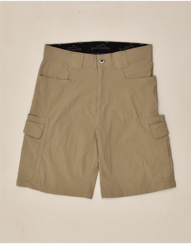 EDDIE BAUER Mens Cargo Shorts W32 Medium  Beige Nylon | Vintage Eddie Bauer | Thrift | Second-Hand Eddie Bauer | Used Clothing | Messina Hembry 