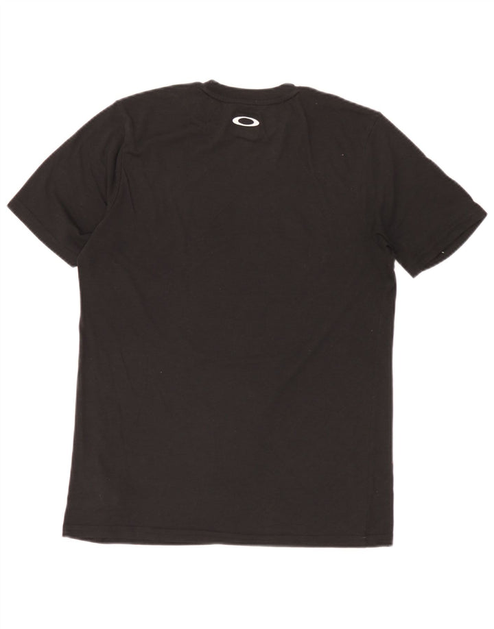 Oakley Mens Regular Fit Graphic T-Shirt Top XS Black Polyester