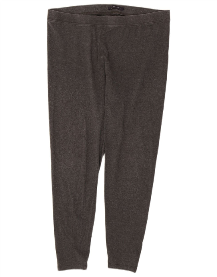 Marks & Spencer Womens Crop Leggings UK 16 Large  Grey Cotton