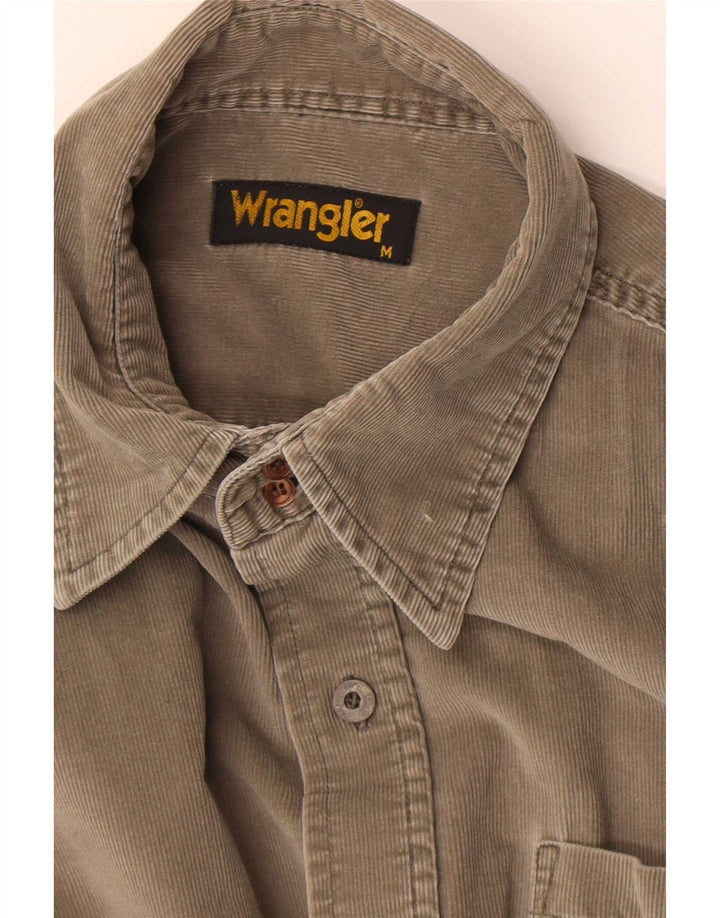Wrangler Mens Corduroy Shirt Medium Grey