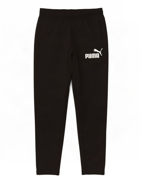 Puma Boys Graphic Tracksuit Trousers 9-10 Years Black Polyester