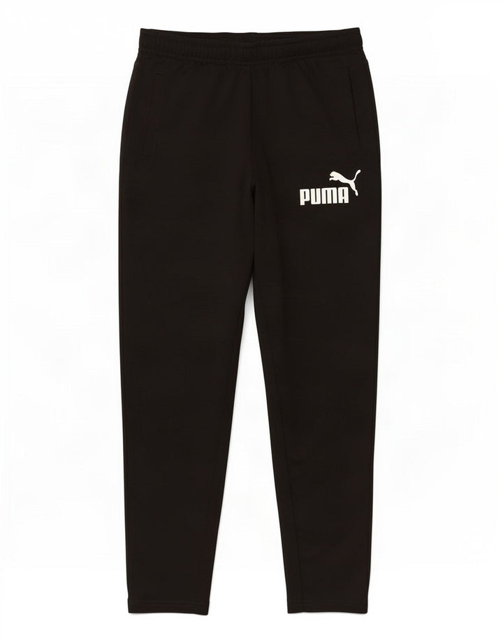 Puma Boys Graphic Tracksuit Trousers 9-10 Years Black Polyester