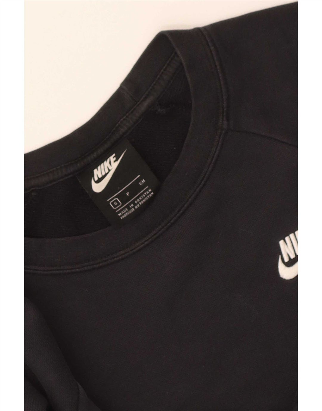 Nike Womens Oversized Sweatshirt Jumper UK 10 Small Black