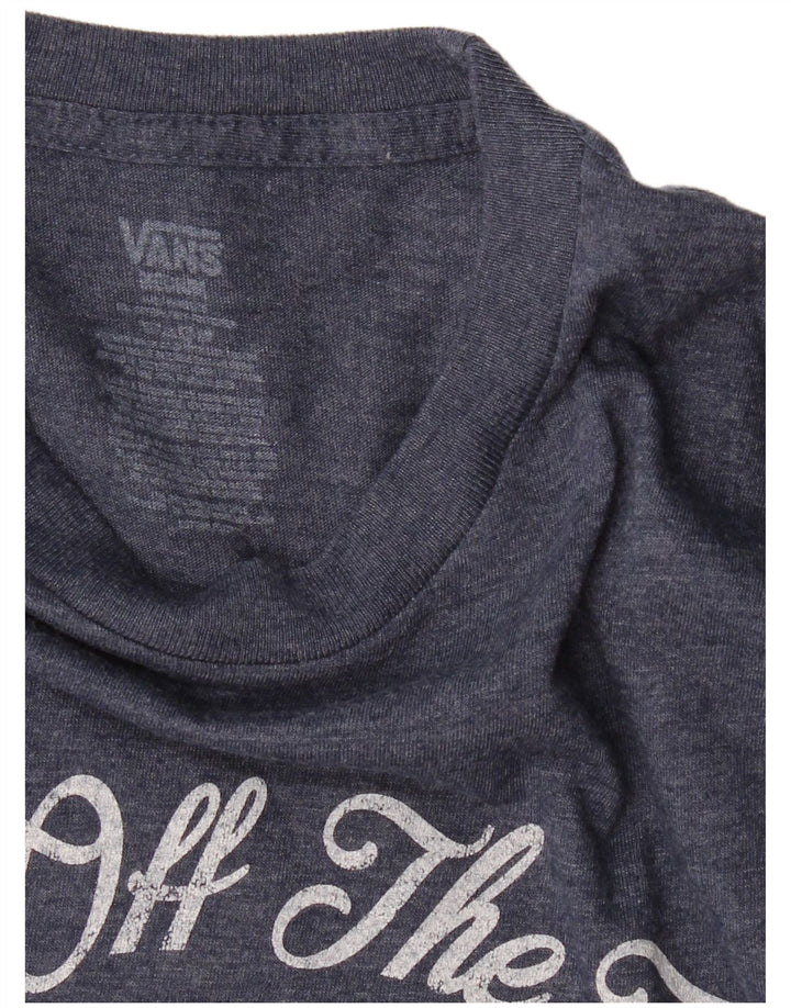 VANS Mens Graphic T-Shirt Top Medium Navy Blue