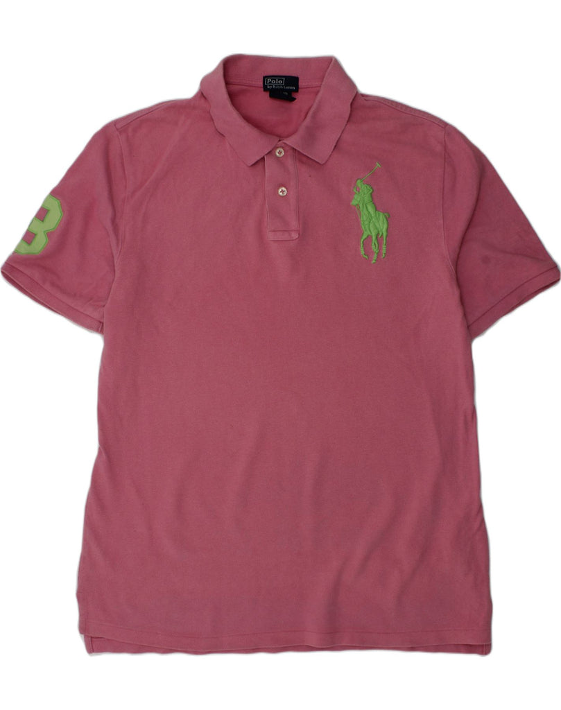 POLO RALPH LAUREN Boys Polo Shirt 15-16 Years XL Pink Cotton | Vintage Polo Ralph Lauren | Thrift | Second-Hand Polo Ralph Lauren | Used Clothing | Messina Hembry 