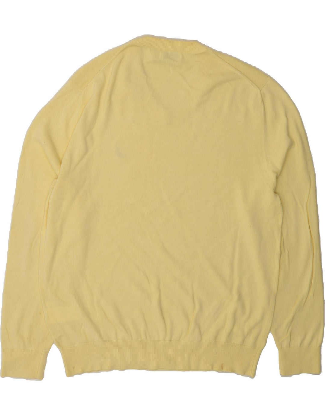 NAUTICA Mens V-Neck Jumper Sweater XL Yellow Cotton Vintage Nautica and Second-Hand Nautica from Messina Hembry 
