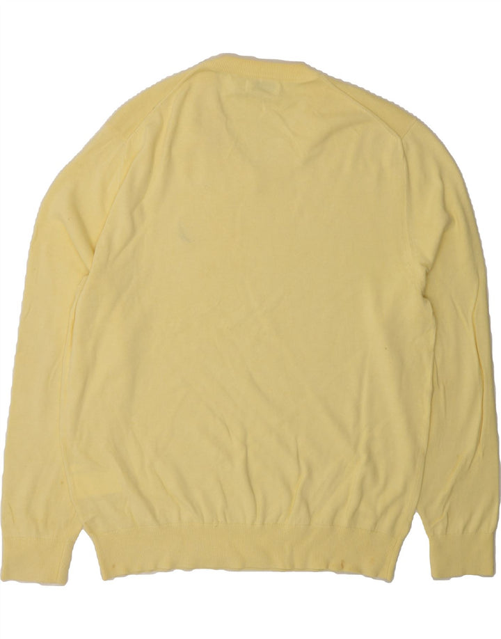 NAUTICA Mens V-Neck Jumper Sweater XL Yellow Cotton Vintage Nautica and Second-Hand Nautica from Messina Hembry 